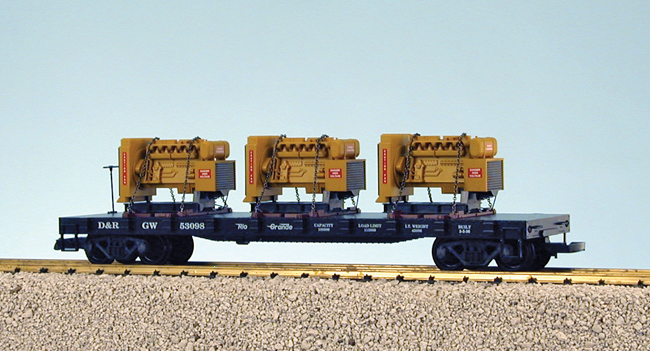 ǰ 17501  GENERATOR FLAT CAR D&RGW