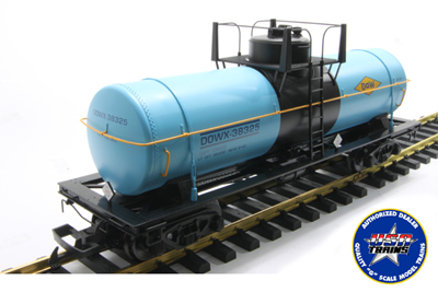 15116 DOWX-BLUE 10,000 GALLON TANK CAR