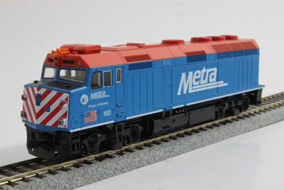 J160 EMD F40PH Chicago Metra Village of Winfield (DC)