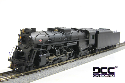 50949 2-8-4 Berkshire Painted Unlettered - Nickel Plate Version(DCC)